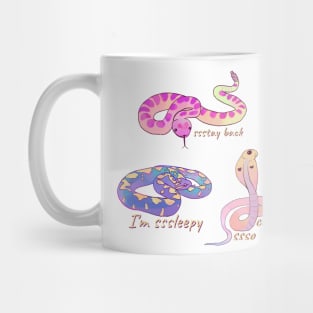 Cute watercolor snake sticker pack Mug